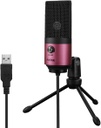 FIFINE USB Gaming Microphone for PC Desktop, PS4 and Mac, Gain Control, External Condenser Computer Mic for Streaming, Podcasting, Twitch, Discord, Green - K669G