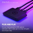 Elgato 4K X - Captura hasta 4K144 con latencia ultrabaja en PS5|Pro, Xbox Series X|S, Nintendo Switch 2, OBS y más, HDMI 2.1, VRR, HDR10, USB 3.2 Gen 2, para transmisión y grabación, PC, Mac | iPad 