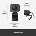 Logitech StreamCam Premium Webcam para transmisión y creación de contenido, Full HD 1080p a 60 fps, funciona con Microsoft Teams, Google Meet, Zoom, nuevo modo GameChat del Nintendo Switch 2, para PC