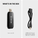 Elgato Cam Link 4K - Tarjeta de captura externa para DSLR y videocámara, ActionCam como cámara web, reunión/transmisión/grabación en 1080p60 o 4K30/4K60, fácil conexión para OBS/Zoom/Discord - HDMI a