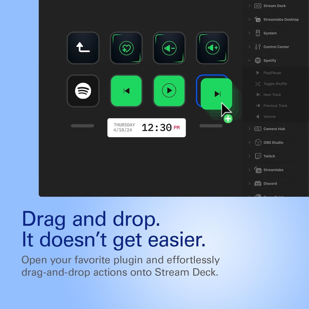 Elgato Stream Deck Neo – 8 teclas personalizables, 2 puntos táctiles, agiliza tareas y flujos de trabajo - Controla Word, Excel, PowerPoint, Teams, Zoom, Spotify y más, configuración de arrastrar y