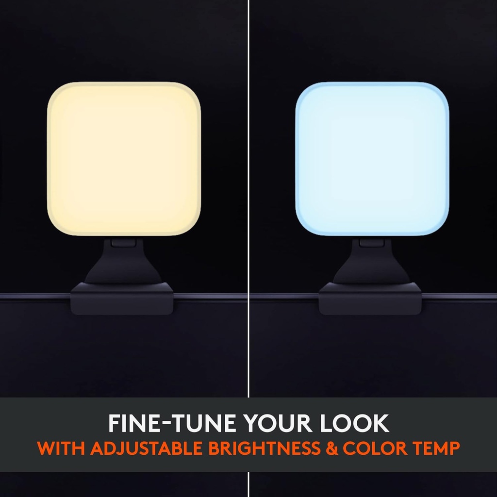 Logitech para Creadores Litra Glow Luz LED Premium para Transmisión en Vivo con TrueSoft, montaje ajustable, iluminación de video para grabar transmisiones, PC/Mac - Grafito