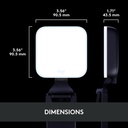 Logitech para Creadores Litra Glow Luz LED Premium para Transmisión en Vivo con TrueSoft, montaje ajustable, iluminación de video para grabar transmisiones, PC/Mac - Grafito