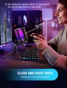 FIFINE Micrófono A6V USB para juegos para PC PS5,micrófono de condensador con silencio rápido.