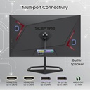Sceptre - Monitor para juegos de 24.5 pulgadas, 240Hz, 1ms, DisplayPort x2, HDMI x2, 100% sRGB, AMD FreeSync Premium, altavoces integrados, negro máquina, 2026 (serie E255B-FWD240)