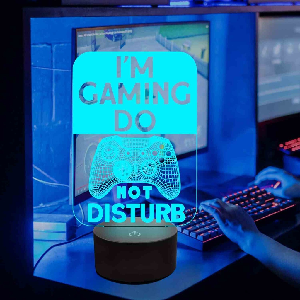 Lampara Gamer Do Not Disturb I'm Gaming Night Light
