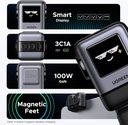 UGREEN Uno - Cargador USB C de 100 W, cargador rápido GaN de 4 puertos con pantalla LED, regalos tecnológicos para hombres y mujeres, para MacBook Pro/Air 2025, iPad Pro, iPhone 17/16, Galaxy S25/S24