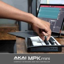 AKAI Professional MPK Mini MK3 - 25 Key USB MIDI Keyboard Controller With 8 Backlit Drum Pads, 8 Knobs and Music Production Software Included (White)