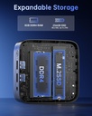 KAMRUI Essenx E1 Mini PC, 8 GB DDR4 RAM 256 GB M.2 SSD, Mini computadora Twin Lake N150 (Beat N100/N95, hasta 3.6 GHz), computadora de escritorio dual 4K, Ethernet, WiFi, Bluetooth para negocios