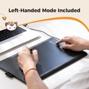 GAOMON M10K - Tableta de dibujo, tableta gráfica grande de 10 x 6 pulgadas con anillo táctil, 8192 niveles sin batería, 10 teclas de acceso rápido, tableta artística para diseño, escritura, edición,