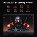 KOORUI 24.5 Inch 170Hz FHD Gaming Monitor, Computer Monitors Full HD (1920 x 1080), VA, 1ms, FreeSync &amp; G-Sync