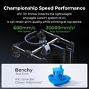 Creality K1C Impresora 3D, Nivelación Automática de Alta Velocidad de 600mm/s, Extrusora Directa Robusta Libre de Obstrucciones K1 SE Impresora 3D Actualizada con Cámara AI, Soporte de Modo Silencioso