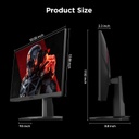 KOORUI 24.5 Inch 170Hz FHD Gaming Monitor, Computer Monitors Full HD (1920 x 1080), VA, 1ms, FreeSync &amp; G-Sync