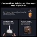Creality K1C Impresora 3D, Nivelación Automática de Alta Velocidad de 600mm/s, Extrusora Directa Robusta Libre de Obstrucciones K1 SE Impresora 3D Actualizada con Cámara AI, Soporte de Modo Silencioso