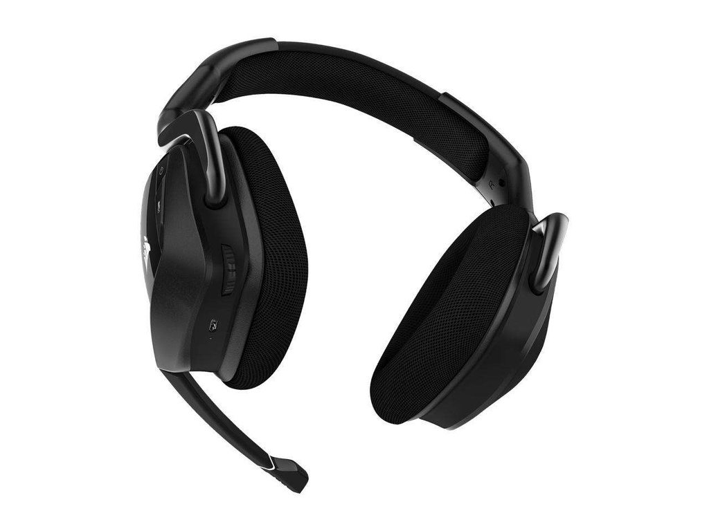 Corsair VOID RGB ELITE Wireless USB Type-A Connector Circumaural Premium Gaming Headset with 7.1 Surround Sound, Carbon