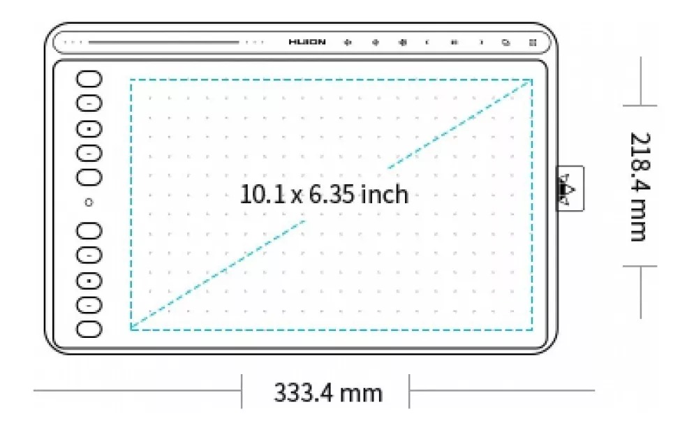 Tablet De Dibujo Grafico Huion HS611