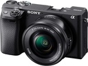 Sony Alpha a6400 - Cámara digital sin espejo compacta con lente intercambiable APS-C, enfoque automático en tiempo real del ojo, video 4K, pantalla abatible y lente de 16-50mm - Compatible con montura