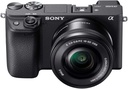 Sony Alpha a6400 - Cámara digital sin espejo compacta con lente intercambiable APS-C, enfoque automático en tiempo real del ojo, video 4K, pantalla abatible y lente de 16-50mm - Compatible con montura