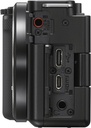 Sony ZV-E10 - Kit de cámara sin espejo con lente de zoom de potencia de 16-50mm II (negro) | Sensor APS-C | Herramienta compacta para creadores + tarjeta de 64GB + bolsa + lector de tarjeta + cable