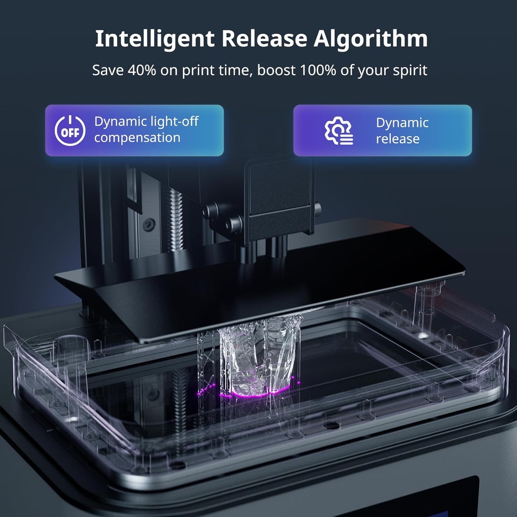 ANYCUBIC Impresora de resina 10K 3D, Photon Mono 4 Ultra con pantalla LCD mono de 7’’ y fuente de luz COB, velocidad máxima de impresión de hasta 120mm/h, pantalla táctil HD con 8 idiomas, tamaño de