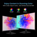 KTC Monitor de computadora Full HD 1080P de 24 pulgadas, para juegos de 100 Hz