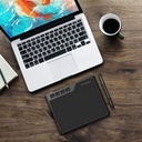 GAOMON Tableta de dibujo S620 de 6.5 x 4 pulgadas con lápiz pasivo 8192 4 teclas expresas personalizables para arte digital, pintura, reproducción OSU, compatible con PC con Windows, Mac