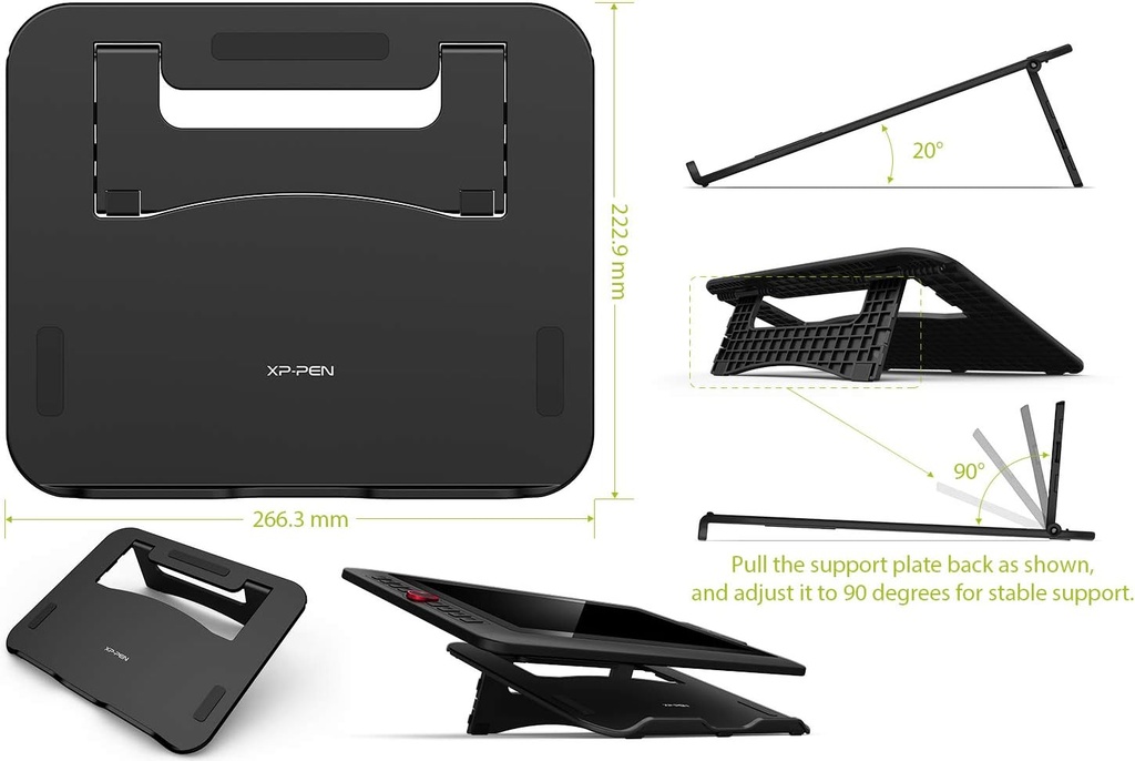 XPPen Artist12 Pro - Tableta de dibujo de 11.6 pulgadas con pantalla para lápiz, tableta gráfica totalmente laminada con función de inclinación, lápiz óptico sin batería y 8 teclas de acceso directo