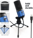 Microfono FIFINE K669L USB De Condensador Cardioide Para PC, PS4, Mac - Para Streaming, Podcast, Twitch. (BLUE)