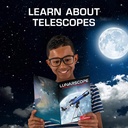 Telescopio Lunar de la NASA para Niños – Aumento de 90x, Incluye Dos Oculares, Trípode de Mesa y Buscador