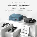 BOSGAME E2 Mini PC con AMD Ryzen 5 3550H, 16GB RAM 512GB NVMe SSD, pantallas triples vía USB-C y HDMI dual, Gigabit Ethernet, computadora de escritorio compacta para negocios, oficina y escuela