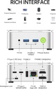 GMKtec G10 Mini PC Ryzen 5 3500U (Beats N150/N97), 16GB RAM 512 SSD, 2.5GbE LAN Computadora de escritorio para oficina Hogar Negocio HTPC Proxmox, Triple pantalla 4K, HDMI 2.1, WiFi, BT, USB-C, DP