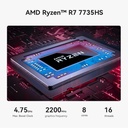 [PC-00013242] Beelink Mini PC SER8, AMD Ryzen 7 8745HS (4 nm, 8C/16T) hasta 4.9 GHz, mini computadora de 32 GB DDR5 RAM 1 TB M.2 NVME SSD, PC de escritorio 4K a 120 Hz pantalla triple, mini computadora para juegos