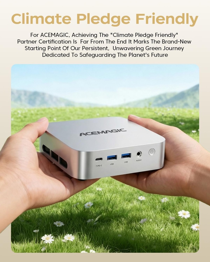 [PC-00013244] ACEMAGIC Mini PC K1 con Windows 11 Pro, Intel Core 12600H (Beat 12450H hasta 4.5 GHz), 16 GB DDR4 RAM 512 GB SSD Triple 4K Display Desktop Micro PC pequeña con BT5.2/WiFi6/HDMI/USB3.2