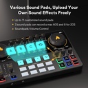 MAONO Paquete de equipo de podcast con interfaz de audio y micrófono de condensador XLR, MaonoCaster con alimentación fantasma de 48 V, Bluetooth para podcast, transmisión, voz en off, youtube, PC 