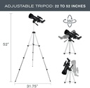Celestron - Telescopio refractor portátil Travel Scope 70 - Apertura de 70 mm, óptica de vidrio totalmente recubierta - Incluye trípode, mochila y software - Ideal para principiantes y viajes 