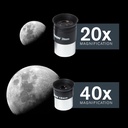 Celestron - Telescopio refractor portátil Travel Scope 70 - Apertura de 70 mm, óptica de vidrio totalmente recubierta - Incluye trípode, mochila y software - Ideal para principiantes y viajes 