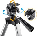Gskyer Telescopio, 2.756 in Apertura 15.748 in AZ Mount Astronómico Telescopio de refracción para niños principiantes - Telescopio de viaje con bolsa de transporte, adaptador de teléfono y control remoto inalámbrico. 