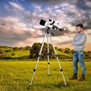 Gskyer Telescopio, 2.756 in Apertura 15.748 in AZ Mount Astronómico Telescopio de refracción para niños principiantes - Telescopio de viaje con bolsa de transporte, adaptador de teléfono y control remoto inalámbrico. 