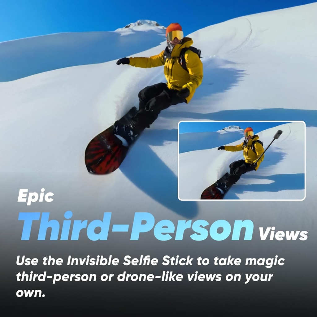 Insta360 X3 Paquete Inicial - Cámara de acción impermeable de 360° con sensor de 1/2 pulgada, 5.7K 360°, fotos de 360° de 72MP, estabilización, pantalla táctil de 2.29", retroalimentación por