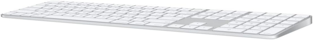 Apple - Teclado Magic Keyboard con Touch ID y teclado numérico para modelos Mac con Apple Silicon - Inglés estadounidense - Teclas blancas