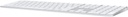 Apple - Teclado Magic Keyboard con Touch ID y teclado numérico para modelos Mac con Apple Silicon - Inglés estadounidense - Teclas blancas
