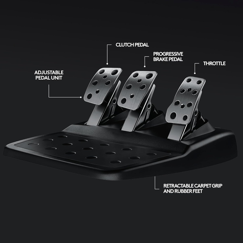 Volante para juegos de carrera Logitech G920 (941–000121), Negro