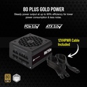 Fuente de Poder CORSAIR RM750e, 80+ GOLD 750W - Full Modular - ATX 3.0 &amp; PCIE 5.0 Ready