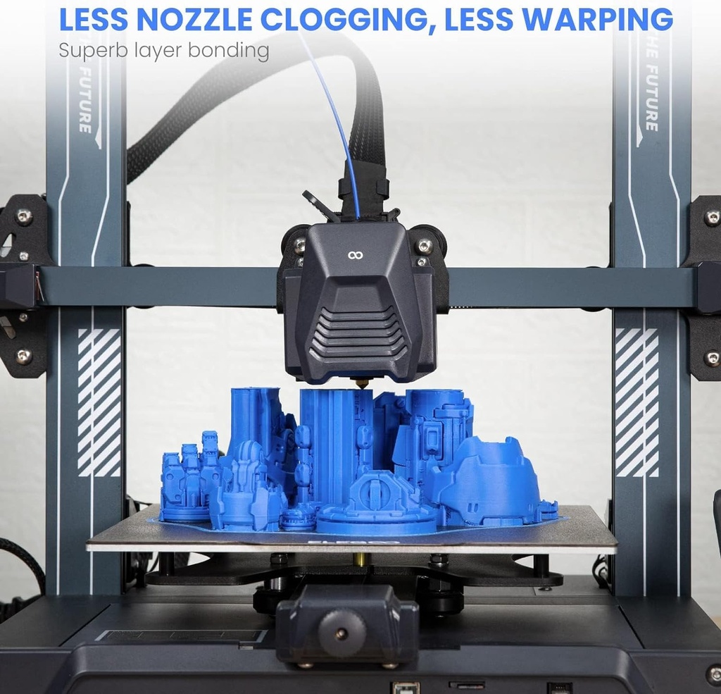 ELEGOO Filamento PLA 1.75mm Gris 2KG, Filamento para Impresora 3D con Precisión Dimensional +/- 0.02mm, Paquete de 2 Carretes de 1kg en Cartón (2.2lbs) Filamento para Impresora 3D Compatible con la