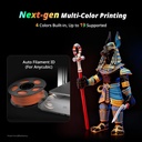 Anycubic Kobra X - Impresora 3D multicolor, fácil configuración con impresión nativa de 4 colores hasta 19 colores, impresión 3D rápida de 21.16 pulgadas/s, cámara AI, silenciosa 45 dB, FDM, perfecta