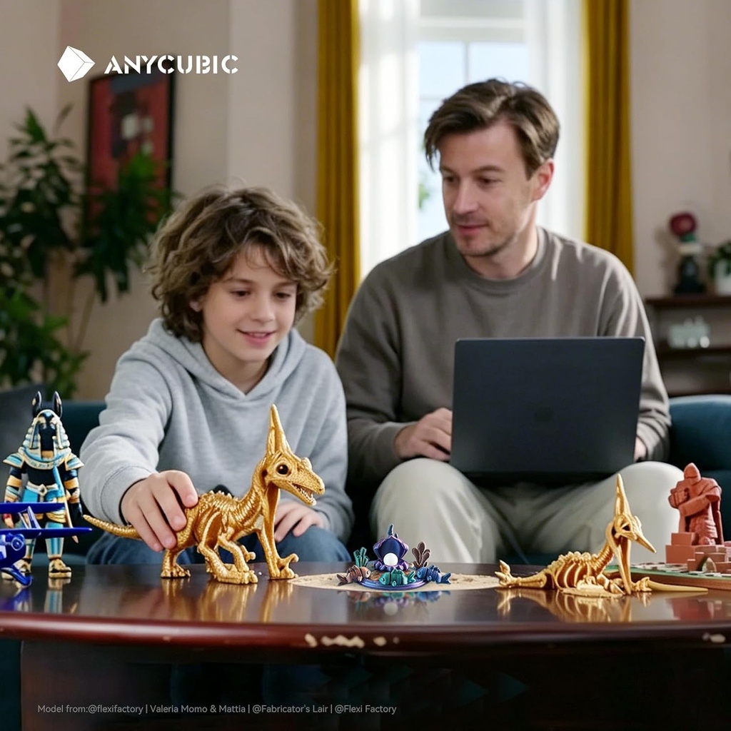 Anycubic Kobra X - Impresora 3D multicolor, fácil configuración con impresión nativa de 4 colores hasta 19 colores, impresión 3D rápida de 21.16 pulgadas/s, cámara AI, silenciosa 45 dB, FDM, perfecta