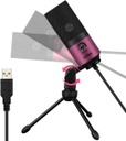 FIFINE Grabación de micrófono de condensador de podcast USB en el ordenador portátil, no necesita interfaz de tarjeta de sonido y Phantom Power-K669