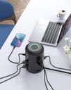 Regleta en Torre/Extensión de Alimentacion - Protector de sobretensiones 1500J - 12 Tomas CA + 3 USB Tipo A + 2 USB Tipo C - (HOYOKI)