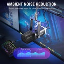 Microfono FIFINE AM8 Negro - Conexion XLR/USB - Iluminacion RGB - Con Conector para auriculares.