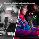 Microfono FIFINE AM8 Negro - Conexion XLR/USB - Iluminacion RGB - Con Conector para auriculares.